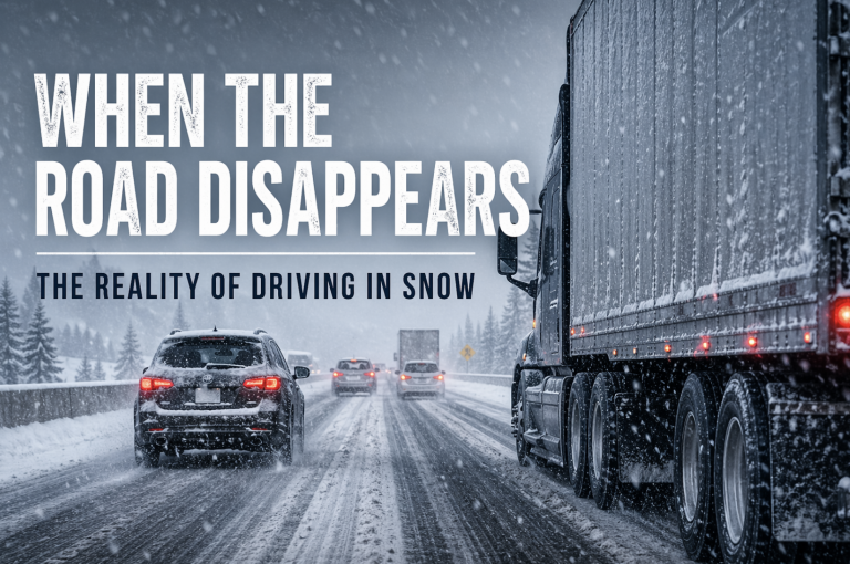 Truck Driving in the Snow